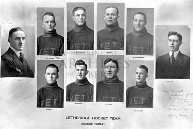 Lethbridge Veterans Hockey Team 1921
