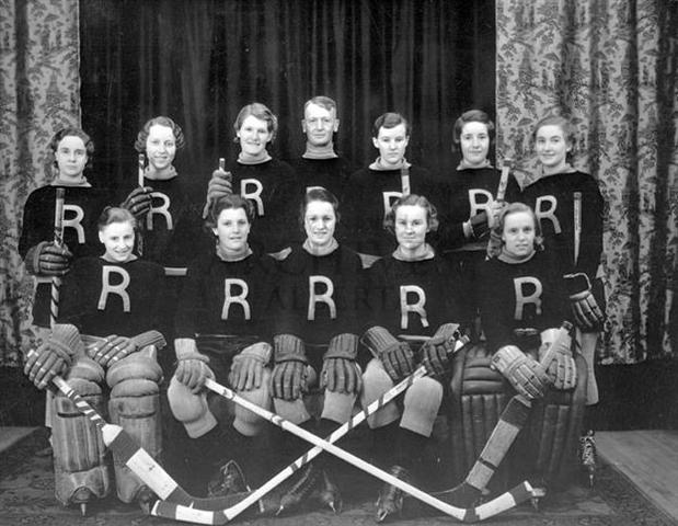 Jasper Place Rustlers 1st Canadian Ladies Hockey Champions 1933