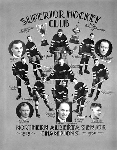 Edmonton Superiors Northern Alberta Senior Hockey Champions 1930