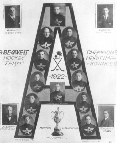 Abegweit Hockey Club Maritme Provinces Champions 1922