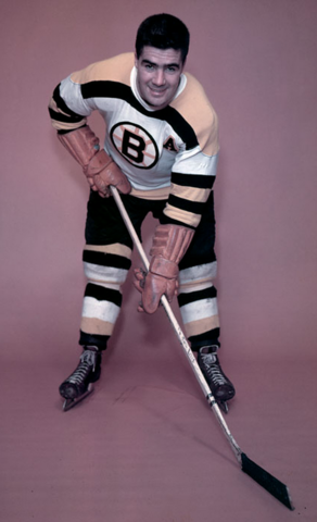 Fleming Mackell Boston Bruins 1955