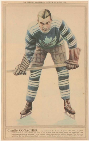 Charlie Conacher - La Presse Hockey Photo March 28, 1931