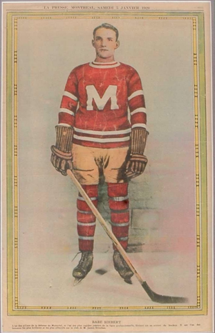Babe Siebert - La Presse Hockey Photo January 5, 1929