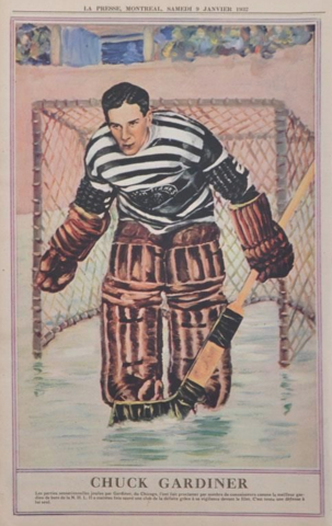 Charlie Gardiner - La Presse Hockey Photo January 9, 1932