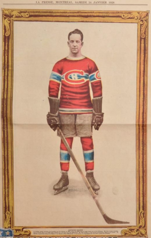 Arthur Gagné La Presse Hockey Photo January 14, 1928