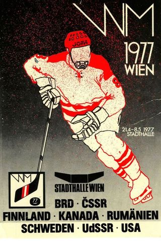 1977 World Ice Hockey Championships Poster
