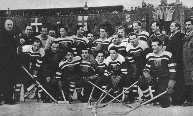 Czechoslovakia Hockey Team 1949 World Ice Hockey Champions