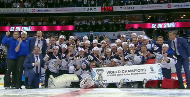 Finland / Suomi Leijonat  World Junior Ice Hockey Champions 2016