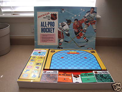 All Pro Hockey Game - Board Game 1969