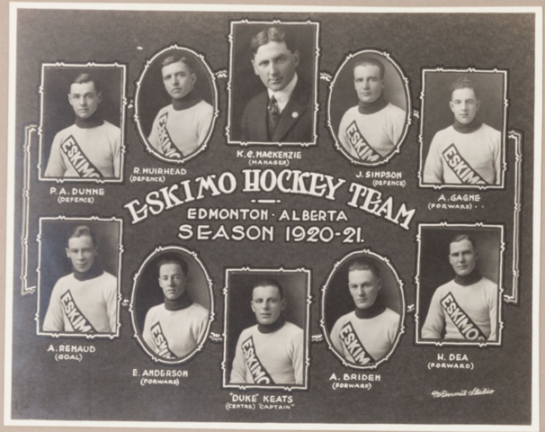 Eskimo Hockey Team / Edmonton Eskimos 1920-21 Big-4 League