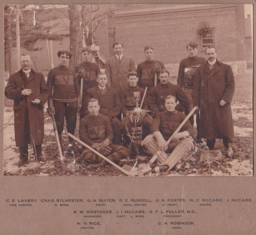 The Victorias District of Bedford Hockey League Champions 1910