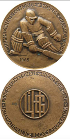 1965 World Ice Hockey Championships Bronze Medal won by Sweden