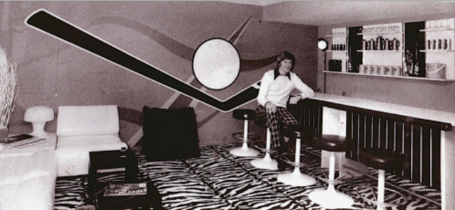 Keith Magnuson in his Mod Living Room 1970s