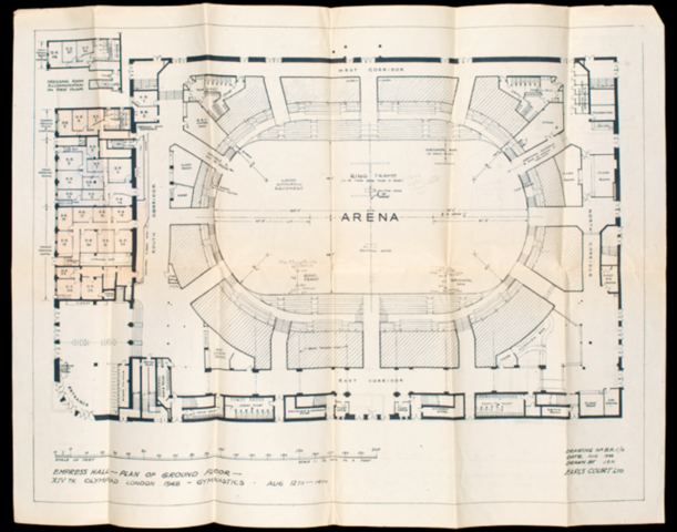 Empress Hall, Earl's Court Architect's Plan 1948
