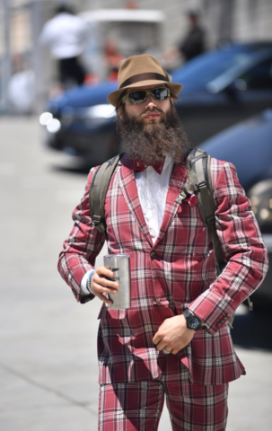 Brent Burns showing some Hockey Style for Stanley Cup game 6 in San Jose 2016
