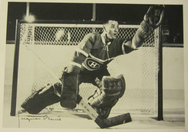 Jacques Plante York Peanut Butter Photo 1961 Montreal Canadiens