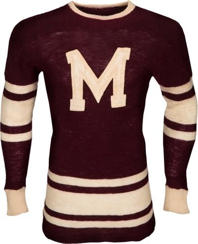 Montreal Maroons Jersey worn by Russ Blinco in the 1930s