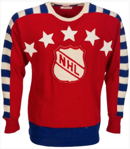 1947 NHL Inaugural All-Star Game Jersey worn by Maurice "Rocket" Richard