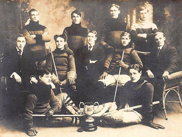 Flemming's Pets Hockey Team - The Victoria Club Hockey Team 1908 Exeter Champs