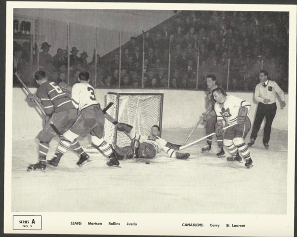 Quaker Oats Action Series A No. 3 Montreal Canadiens vs Toronto Maple Leafs 1951