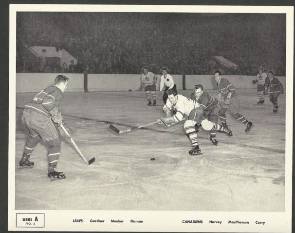Quaker Oats Action Series A No. 2 Montreal Canadiens vs Toronto Maple Leafs 1951