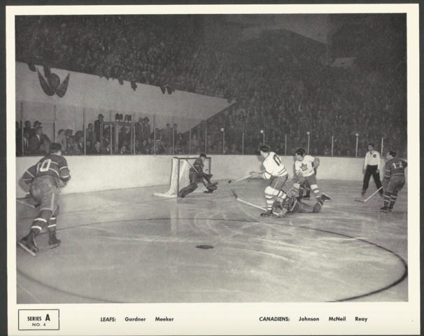 Quaker Oats Action Series A No. 4 Montreal Canadiens vs Toronto Maple Leafs 1951