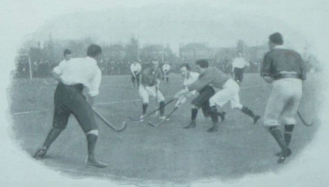 England vs Ireland Field Hockey Match at Richmond Park 1899