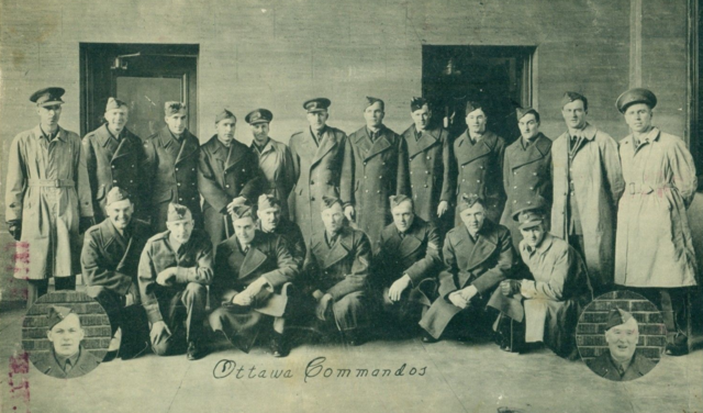 Ottawa Commandos Hockey Team in Uniforms 1942