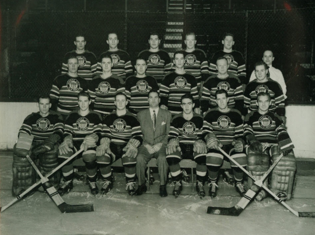 Kansas City Pla-Mors Team Photo 1947-48 United States Hockey League / USHL