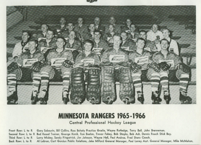 Minnesota Rangers 1965 Central Professional Hockey League