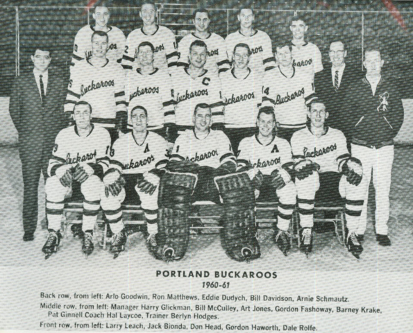 Portland Buckaroos 1960 Western Hockey League