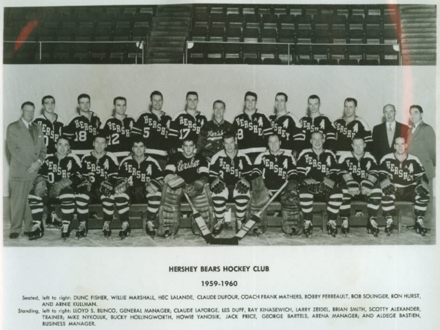 Hershey Bears 1959 American Hockey League