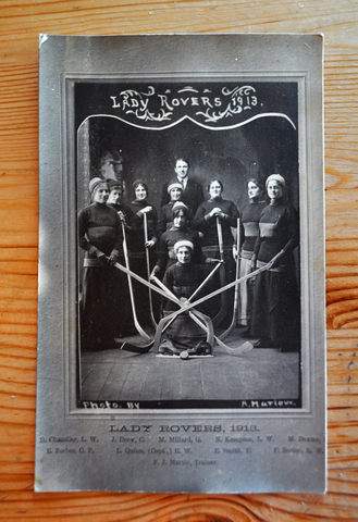 Lady Rover's 1913 Champions postcard