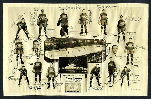 Atlantic City Sea Gulls Team Photo 1935-36 Eastern Amateur Hockey League / EAHL