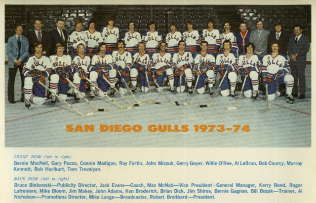 San Diego Gulls 1973  Western Hockey League