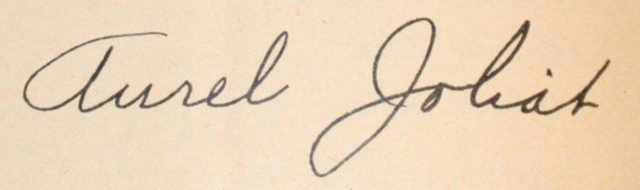Aurel Joliat Autograph