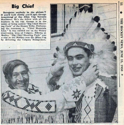 George Armstrong “Big Chief Shoot-the-Puck” 1950