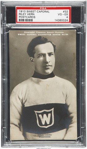 Riley Hern Hockey Card 1910 Sweet Caporal Postcard