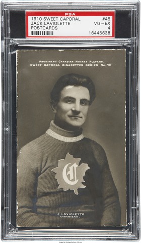 Jack Laviolette Hockey Card 1910 Sweet Caporal Postcards