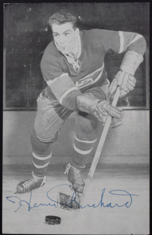 Henri Richard Montreal Canadiens 1957 Autographed Photo