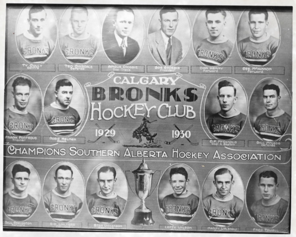 Calgary Bronks Southern Alberta Hockey League Champions 1930