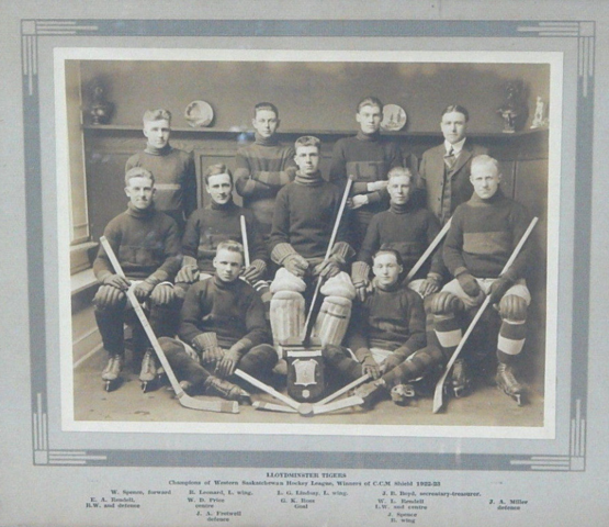 Lloydminster Tigers Western Saskatchewan Hockey League Champions 1923
