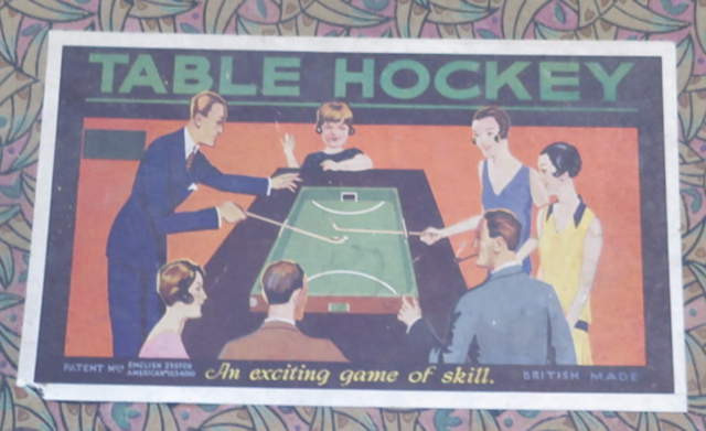 Table Hockey Illustration 1929 from a game made by G. J. Hayter and Co. England