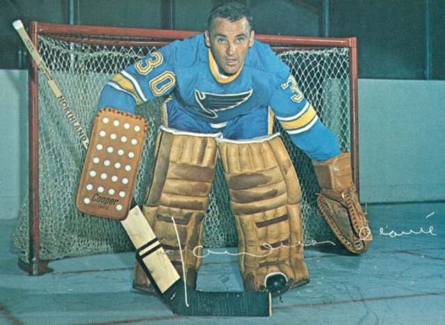 Jacques Plante St. Louis Blues Goalie 1969