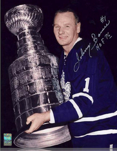 Johnny Bower with The Stanley Cup 1965