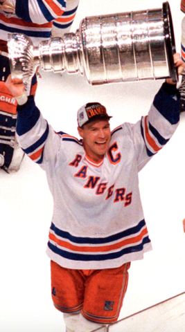 Mark Messier with The Stanley Cup 1994