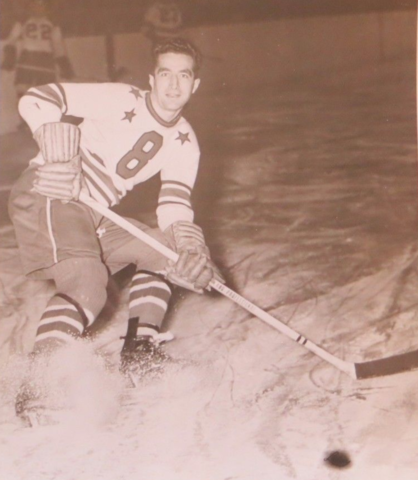 Ralph ''Bus'' Wycherley Cleveland Barons 1948 American Hockey League