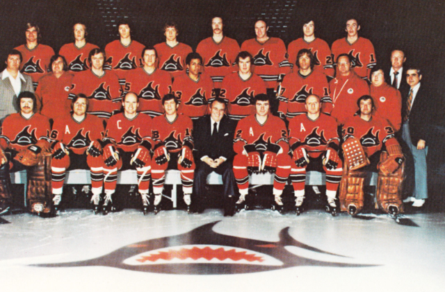 Los Angeles Sharks Team Photo 1972 World Hockey Association