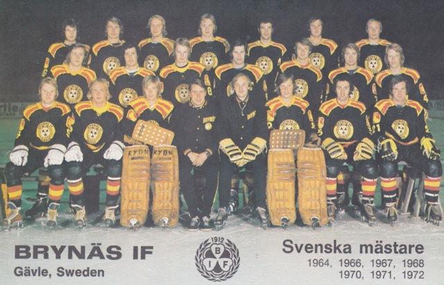Brynäs IF 1972  Le Mat Trophy / Sweden Hockey Champions - Svenska måstare