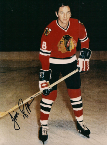 Jim Pappin Chicago Blackhawks 1970s